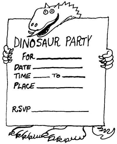 Dinosaur Party Invitation