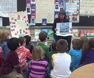 Testing Pierre the Penguin at an Elementary School